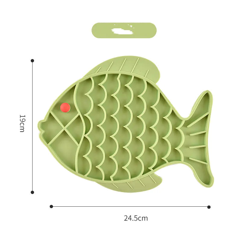 Dog silicone slow food plate for healthy eating