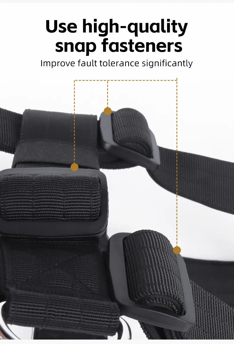 Adjustable anti-escape dog harness vest with dual D-rings for medium and large dogs