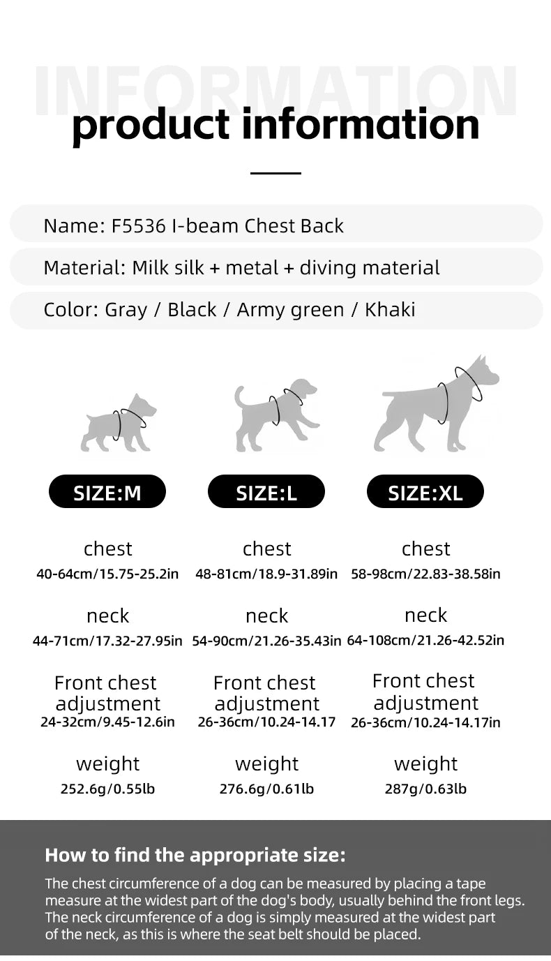 Adjustable anti-escape dog harness vest with dual D-rings for medium and large dogs