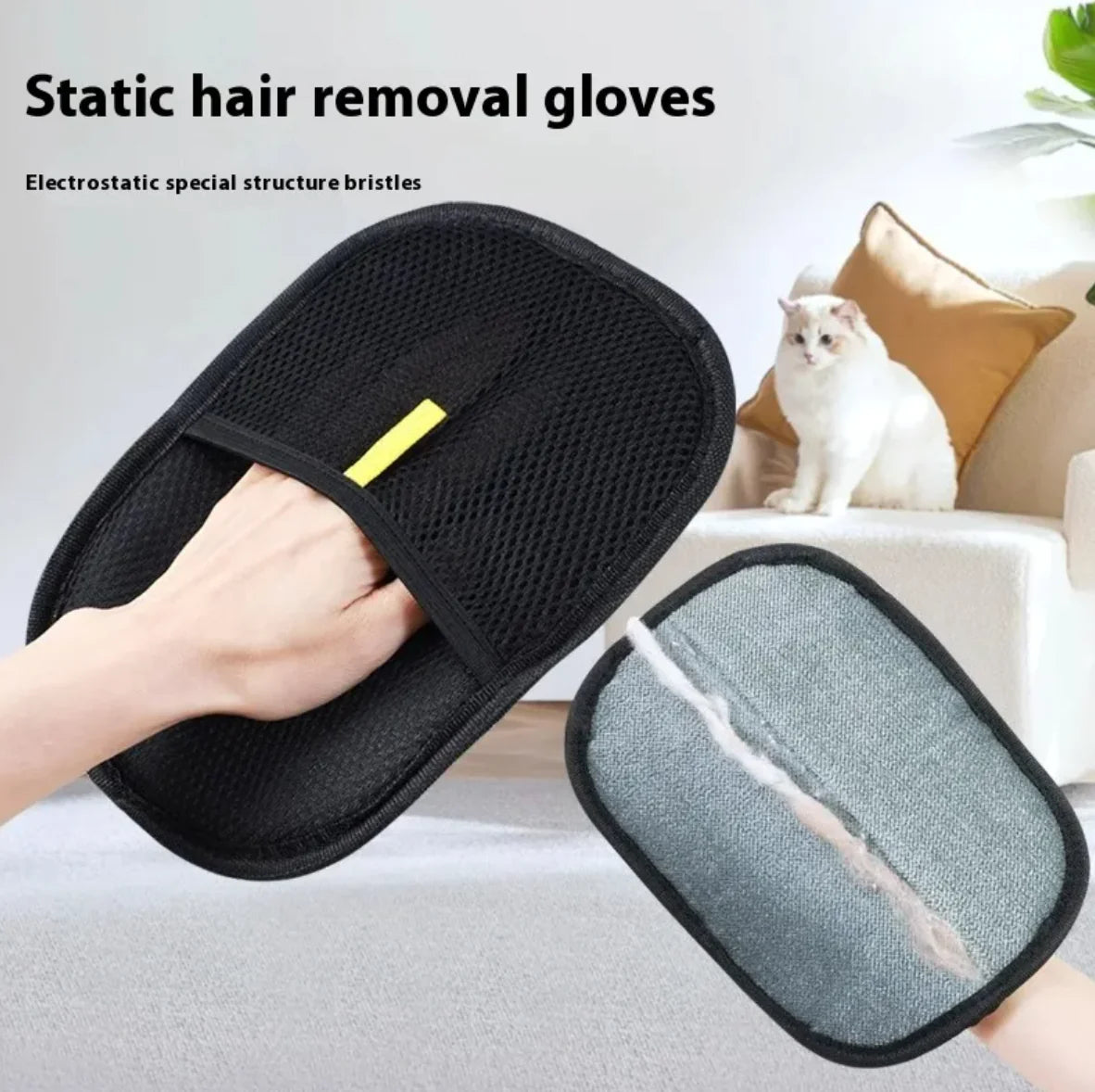 Eco-friendly reusable pet grooming and hair remover glove