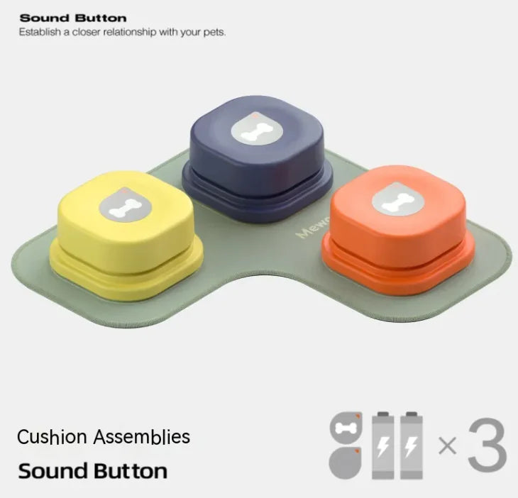 Fun training button for cats and dogs to communicate with owners