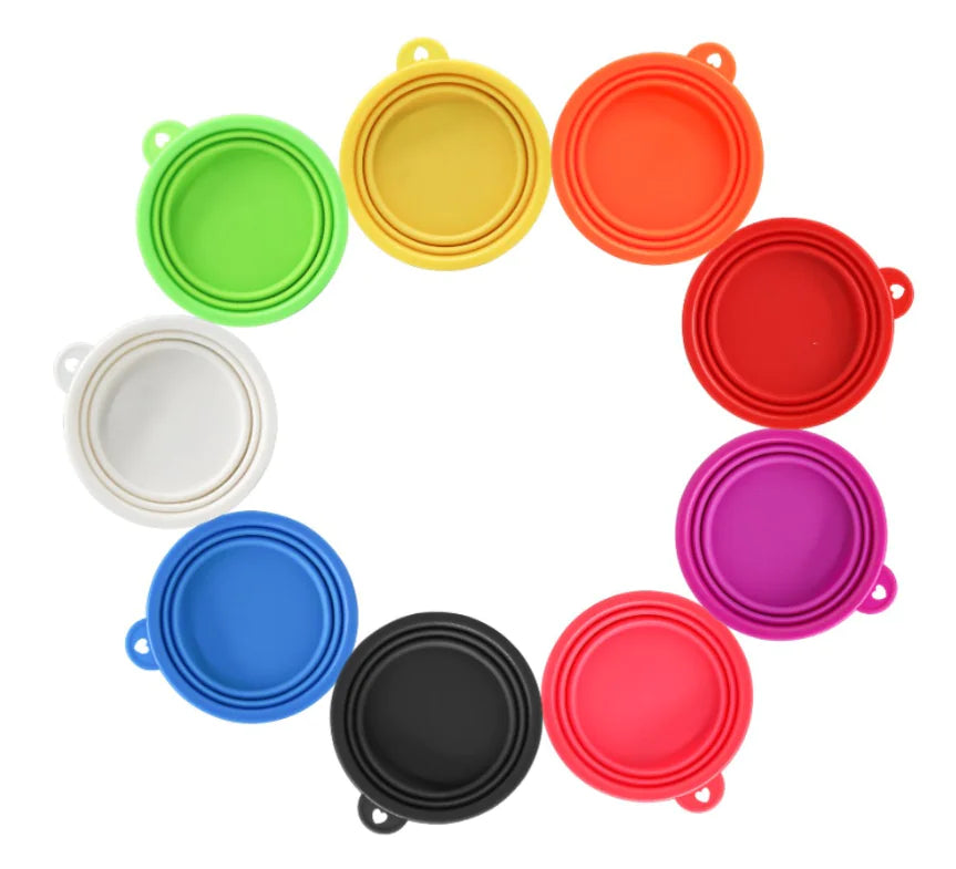 Collapsible silicone pet bowl for dogs and cats in all colours