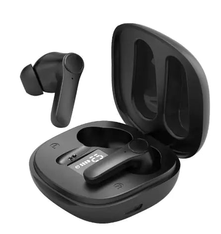 Vibe Wireless AI Translator Earbuds in sleek black for real-time translation 🌟